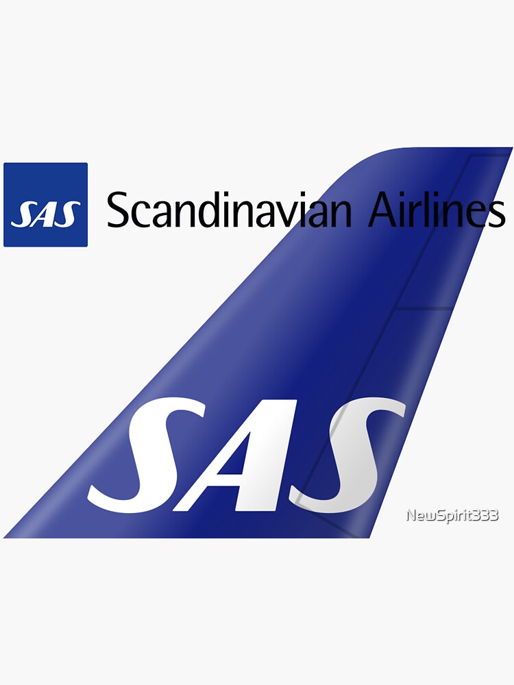 "SAS Airlines Logo" Sticker by NewSpirit333 | Redbubble