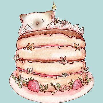 絵画。壁掛け原画【Cute cat cake】0 2 絵画。壁掛け原画【Cute cat cake】0 2 絵画。壁掛け原画【Cute