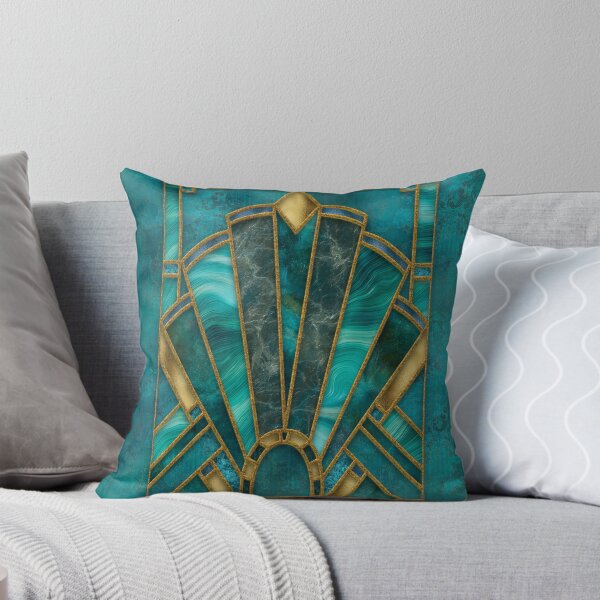 Item preview, Elegant Stained Glass Art Deco Window With Marble And Gemstone designed and sold by artsandsoul.