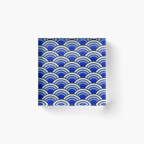 Item preview, Blue Seigaiha designed and sold by Sybille-Yates.