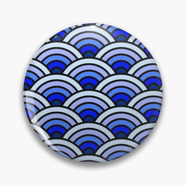 Item preview, Blue Seigaiha designed and sold by Sybille-Yates.