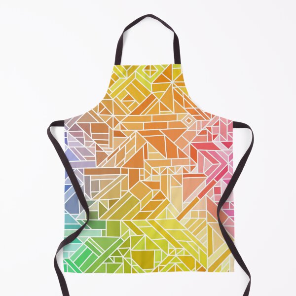 Item preview, Abstract Rainbow Geometric Shapes Print // Colorful Multicolored Gradient Design Pattern designed and sold by AEJdesign.