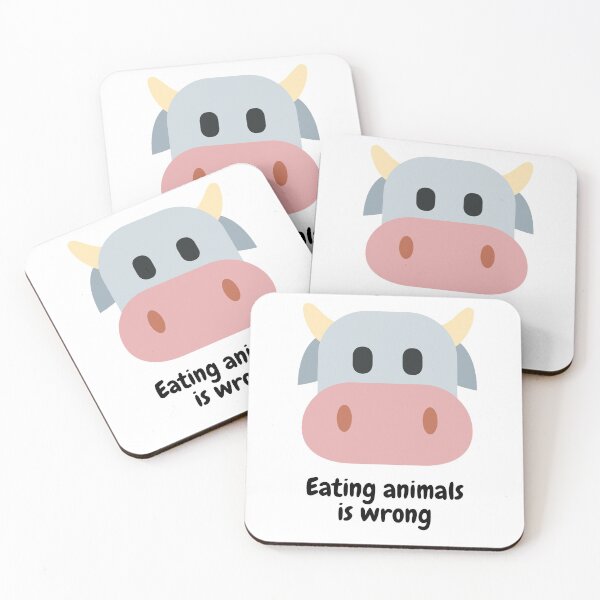 Item preview, Eating Animals Is Wrong - Cow designed and sold by Julie Pickering.