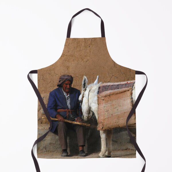 Item preview, Portrait of Old Man and his Donkey, Kashan, Persia, Iran designed and sold by worldways.