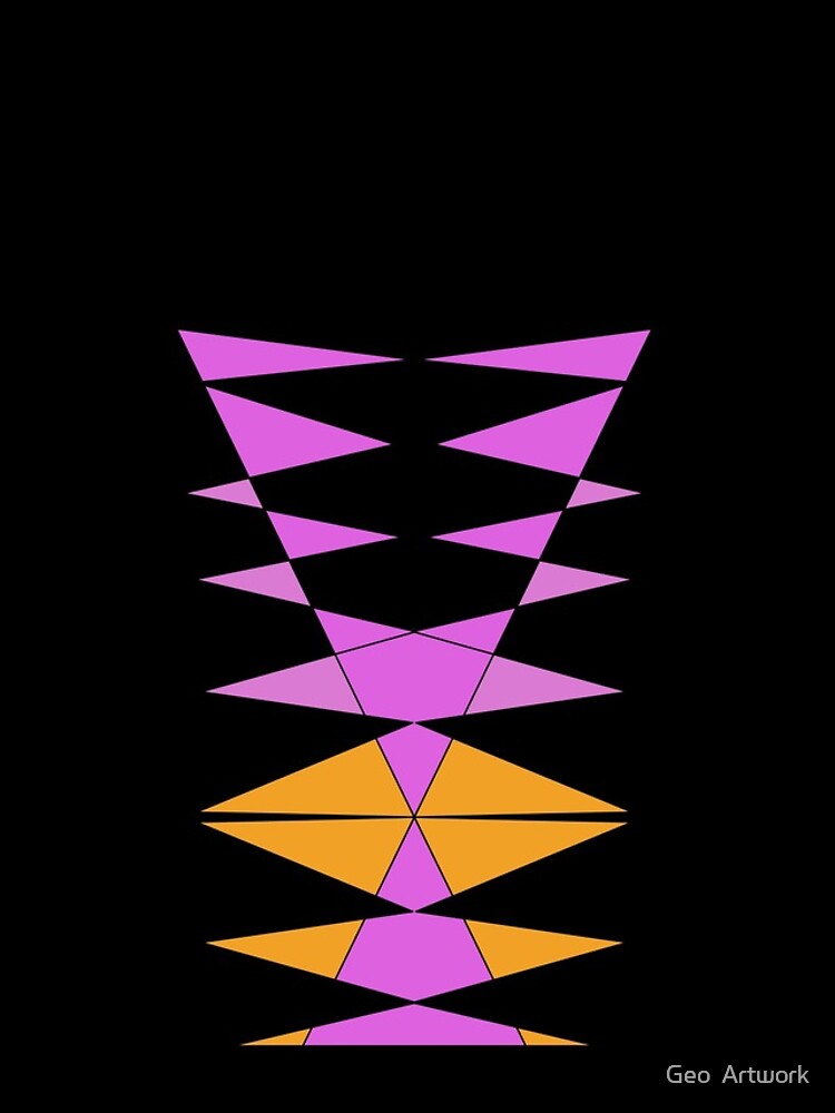 Thumbnail 4 of 4, iPhone Case, Purple Orange Easy Geometric Designs Repeating Geometric Pattern designed and sold by BDMcT.
