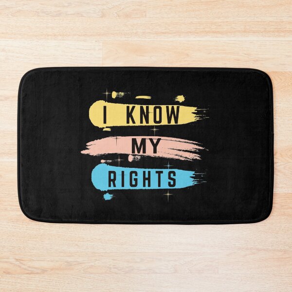 Item preview, I know my rights shirts gifts and products designed and sold by glitchman2.