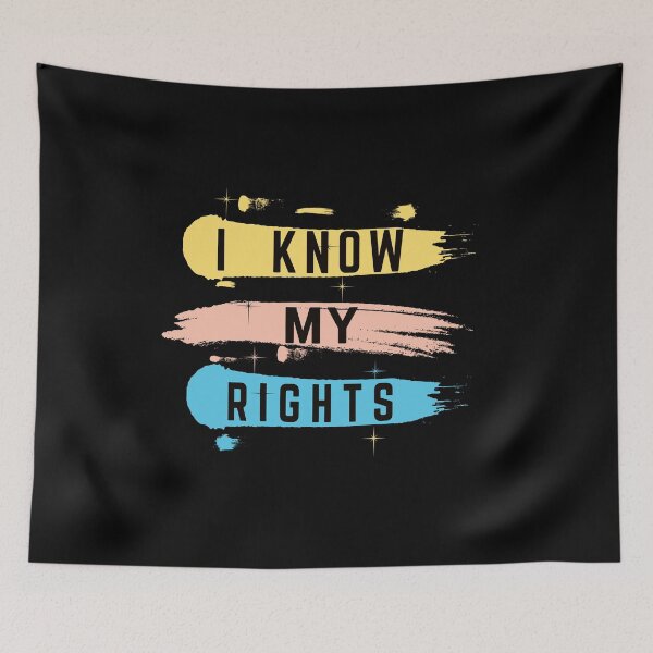 Item preview, I know my rights shirts gifts and products designed and sold by glitchman2.