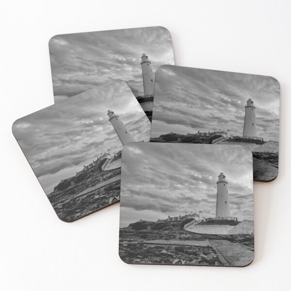 Item preview, St. Mary's Island and Lighthouse in Monochrome designed and sold by Violaman.