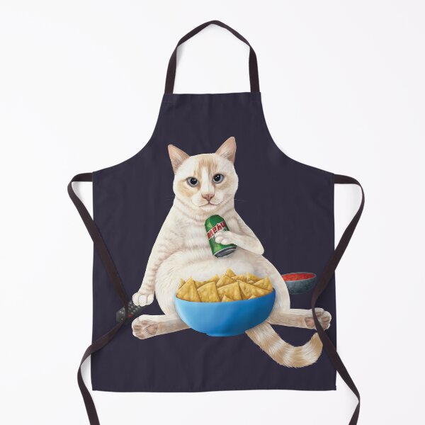 Item preview, Flame point siamese - Couch Potato Cat with chips and a soda designed and sold by Mehu.