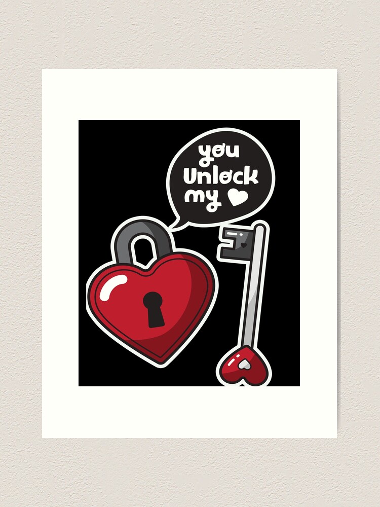 You Unlock my heart with keys gift for Valentines day for him and