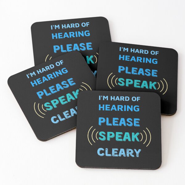 Item preview, I am Hard of Hearing Please Speak Clearly All Blue  designed and sold by DivineLiveShop.