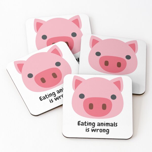 Item preview, Eating Animals Is Wrong - Pig designed and sold by Julie Pickering.