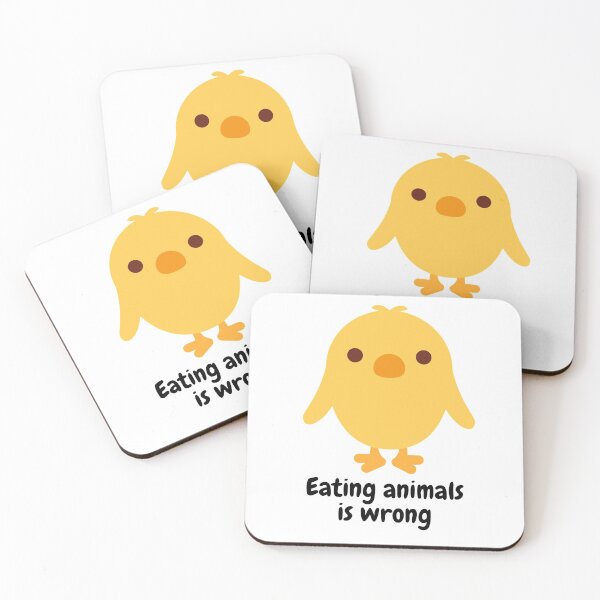 Item preview, Eating Animals Is Wrong - Chick designed and sold by Julie Pickering.