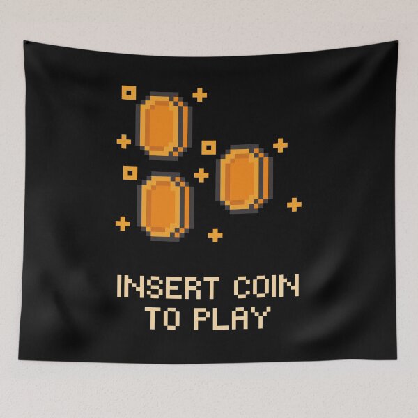 Item preview, Retro game: Insert coin to play designed and sold by Paw Design.