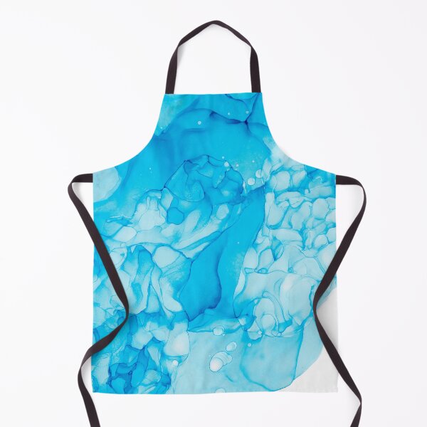 Item preview, Light Blue Abstract 214 Modern Alcohol Ink Painting by Herzart designed and sold by herzart.