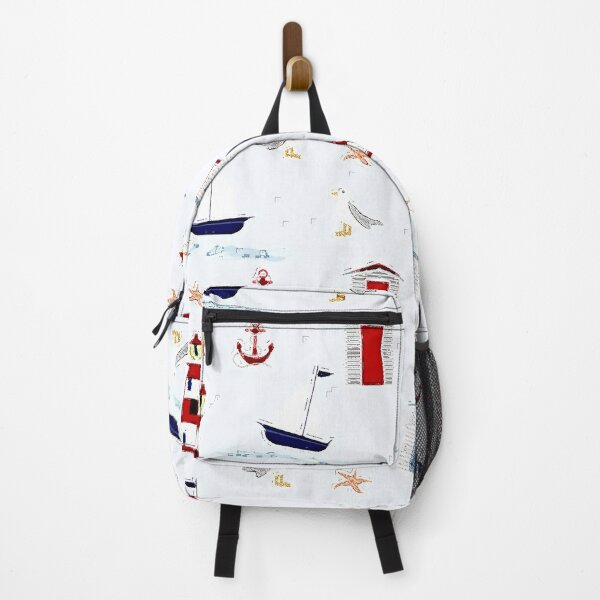 Item preview, Nautical Pattern with Boats and Lighthouses designed and sold by Kybruno's Creations.