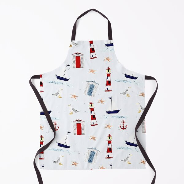 Item preview, Nautical Pattern with Boats and Lighthouses designed and sold by Kybruno's Creations.