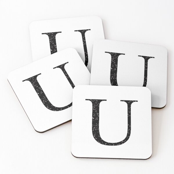 Item preview, Black Glitter Letter U designed and sold by muffinstandd.