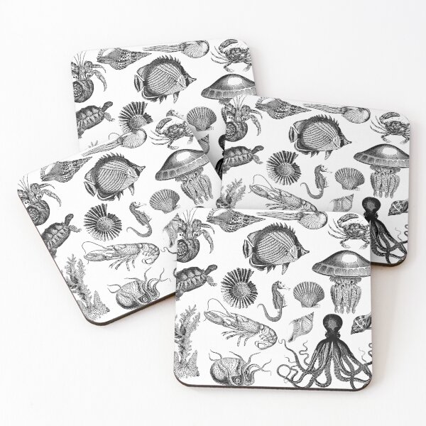 Artikelvorschau, Vintage Sea Life Illustrationen entworfen und verkauft von Kybruno's Creations.
