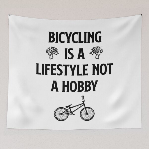 Item preview, bicycling is a lifestyle not a hobby, Bicycle Lover, Cycles, Cycling Art designed and sold by Dkh Fashion.