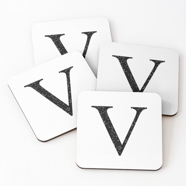 Item preview, Black Glitter Letter V designed and sold by muffinstandd.