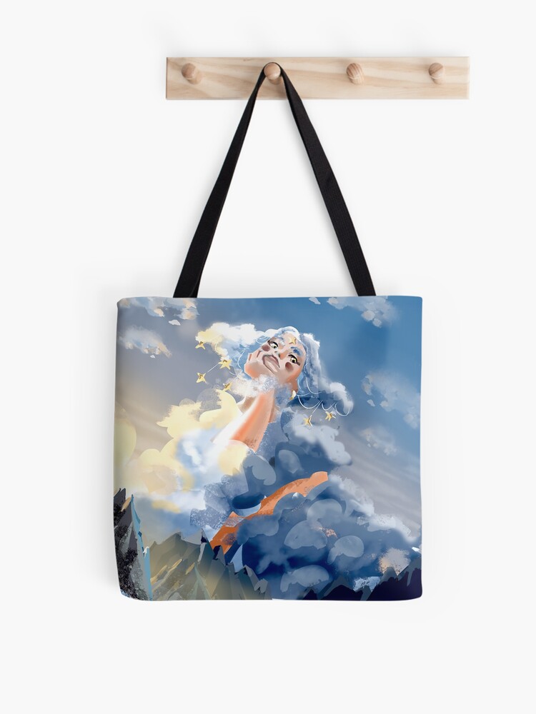 Women Cloud Blue Logo Tote Bag