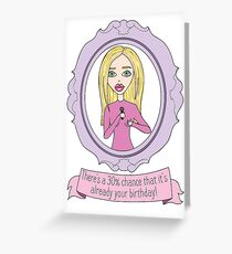 Karen Smith from Mean Girls Greeting Card