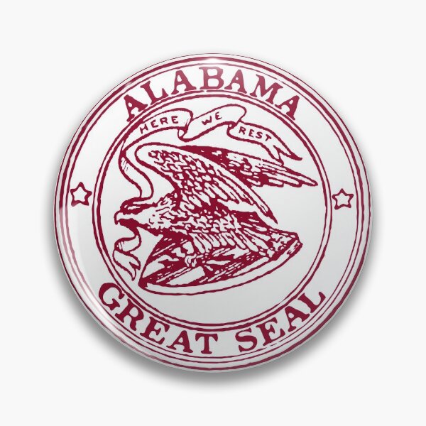 Item preview, Vintage Alabama Eagle and Shield State Seal designed and sold by NationalVintage.