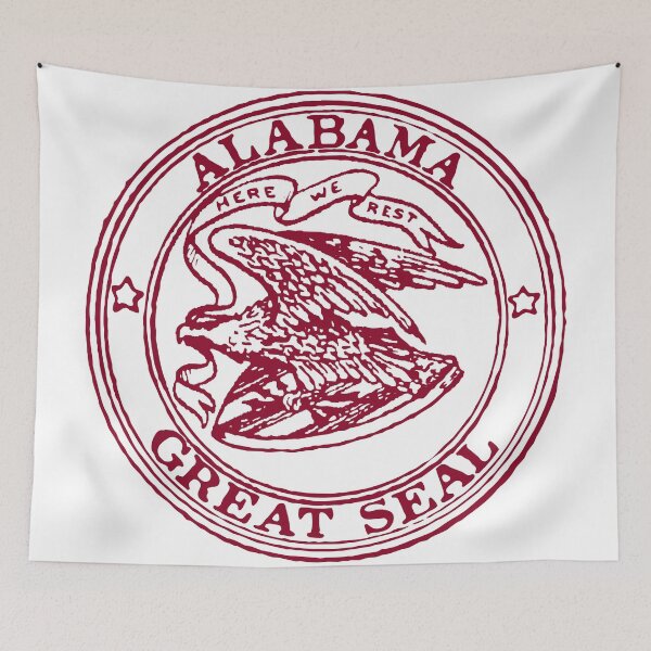 Item preview, Vintage Alabama Eagle and Shield State Seal designed and sold by NationalVintage.