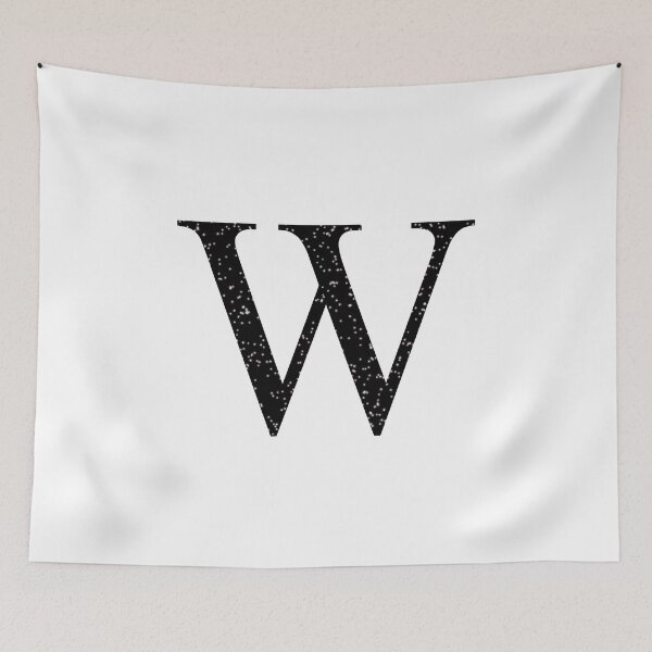 Item preview, Black Glitter Letter W designed and sold by muffinstandd.