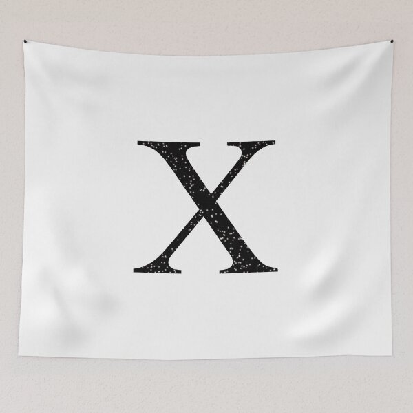 Item preview, Black Glitter Letter X designed and sold by muffinstandd.