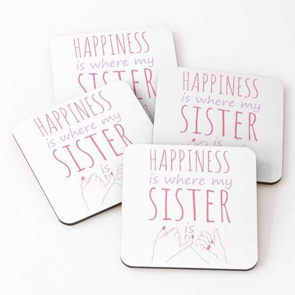 Item preview, Happiness is where my sister is Cute and Lovely Big Love Big Heart Old Lil Sister designed and sold by AJAD212.