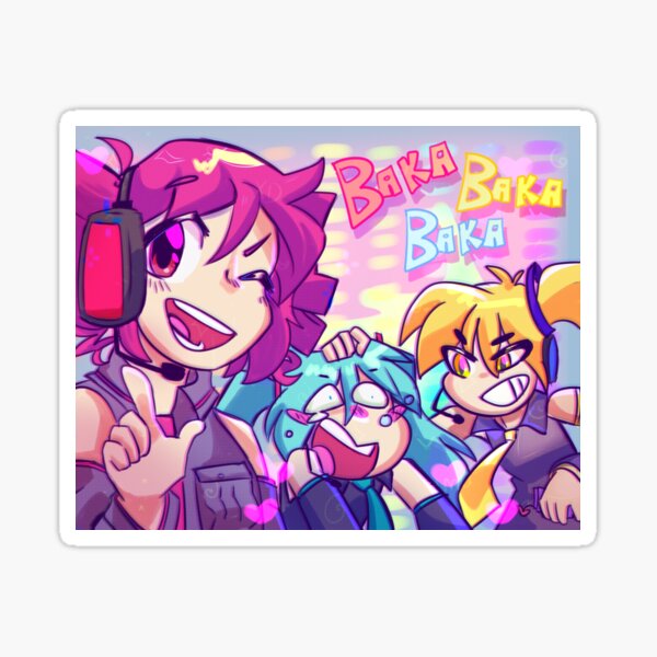 Triple Baka Squad Sticker for Sale by coupic