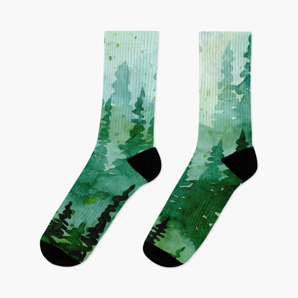 Item preview, Green Tree Forest Watercolor designed and sold by virillanissa.