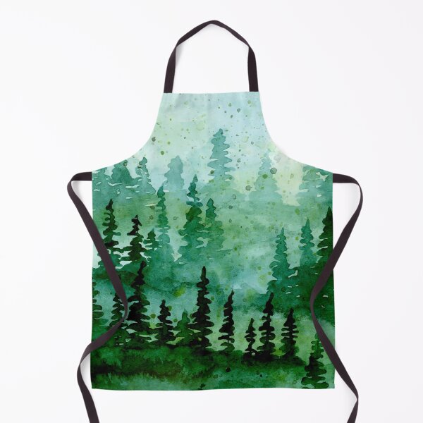 Item preview, Green Tree Forest Watercolor designed and sold by virillanissa.