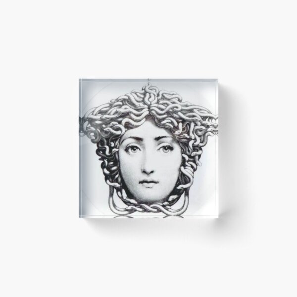 Fornasetti Design Curls Acrylic Block