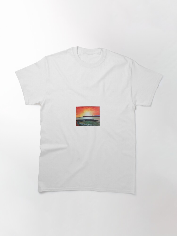 Alternate view of Famous Morecambe Sunset by Hughie Davies Classic T-Shirt