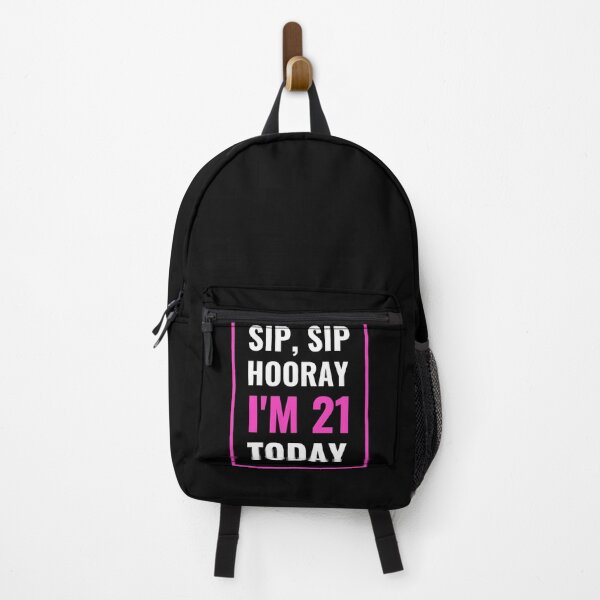 Item preview, Sip Sip Hooray, i am 21 Today  designed and sold by HAMSAN'S  STORE.