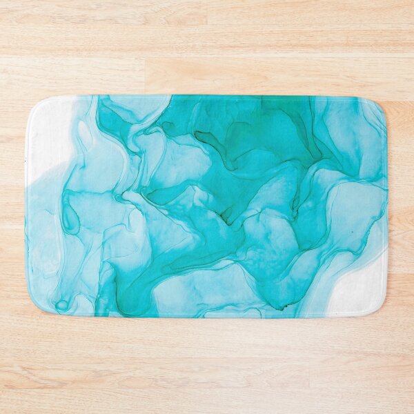 Item preview, Turquoise Abstract 2 214 Modern Alcohol Ink Painting by Herzart designed and sold by herzart.