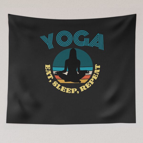 Item preview, Yoga Eat Sleep Repeat designed and sold by Ayurveda Fun Store.