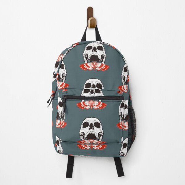 Item preview, Hannibal Death's Head Moth with Skull Gray and Red Minimalist designed and sold by orionlodubyal.