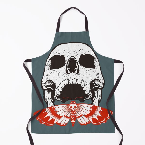 Item preview, Hannibal Death's Head Moth with Skull Gray and Red Minimalist designed and sold by orionlodubyal.