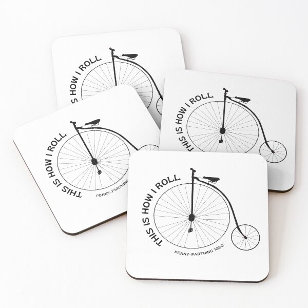 Item preview, Penny Farthing This Is How I Roll Antique Cyclist designed and sold by The Masked Designer.