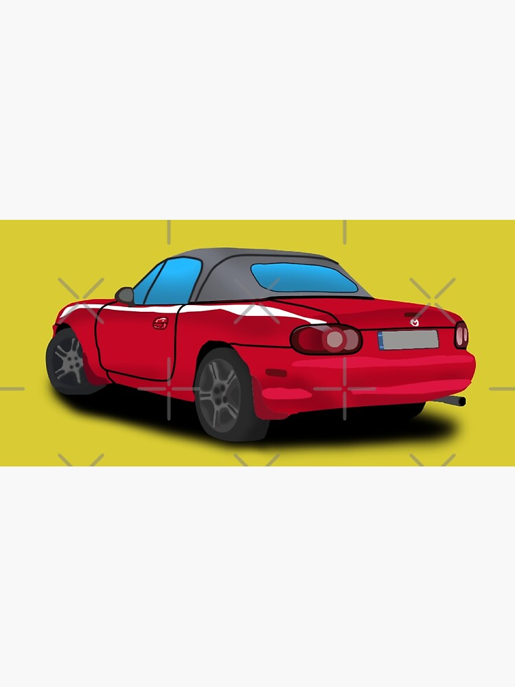 "Mazda MX5 Miata NB illustration" Poster for Sale by Carl-K8 | Redbubble