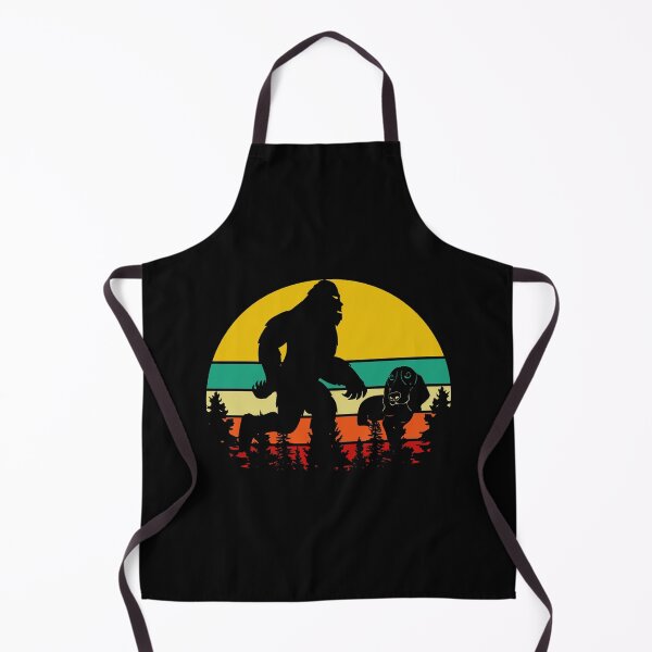 Item preview, Bigfoot and Basset Hound Dog Retro Sunset designed and sold by liftdesign.
