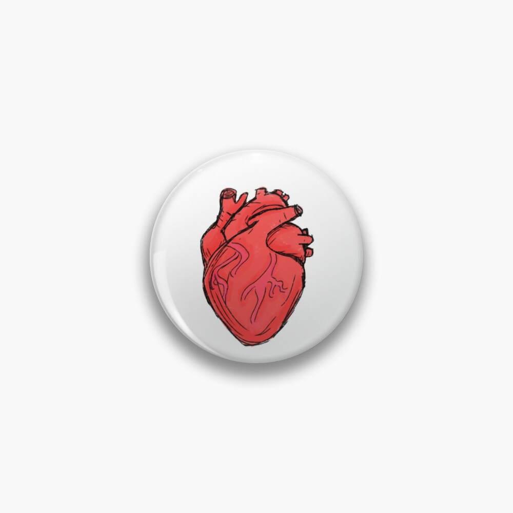 Realistic heart  Sticker for Sale by lilac-star-s