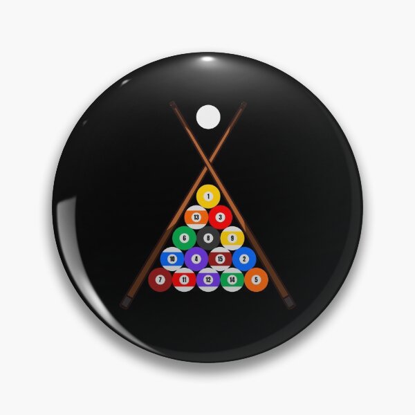 Item preview, Billiards Pool Balls Racked with Cue designed and sold by getzjason.