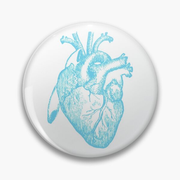 Item preview, Blue Heart - Cute Anatomical Heart Stickers and Shirts designed and sold by itswillharris.