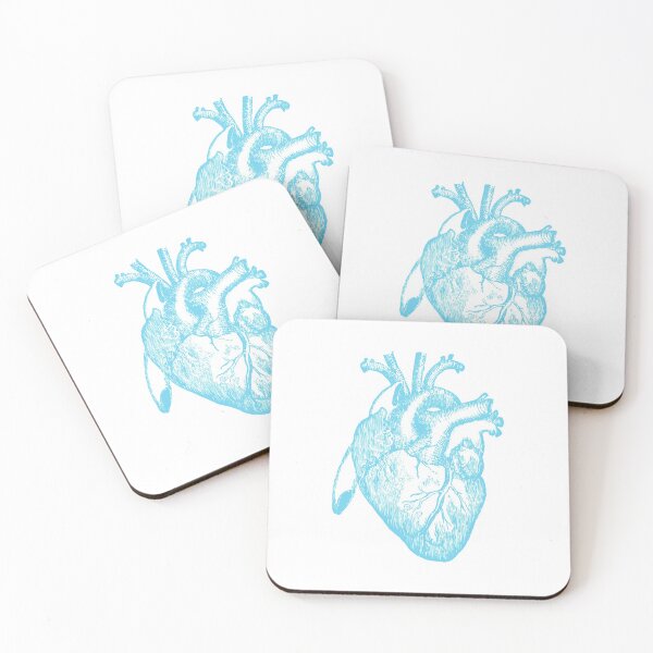 Item preview, Blue Heart - Cute Anatomical Heart Stickers and Shirts designed and sold by itswillharris.