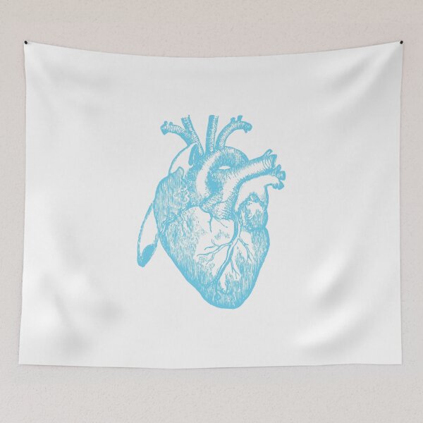 Item preview, Blue Heart - Cute Anatomical Heart Stickers and Shirts designed and sold by itswillharris.